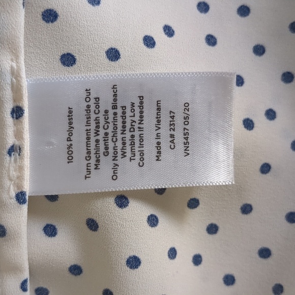 Talbots - Ruffle Trim Blouse - Polka Dot - Picture 8 of 11